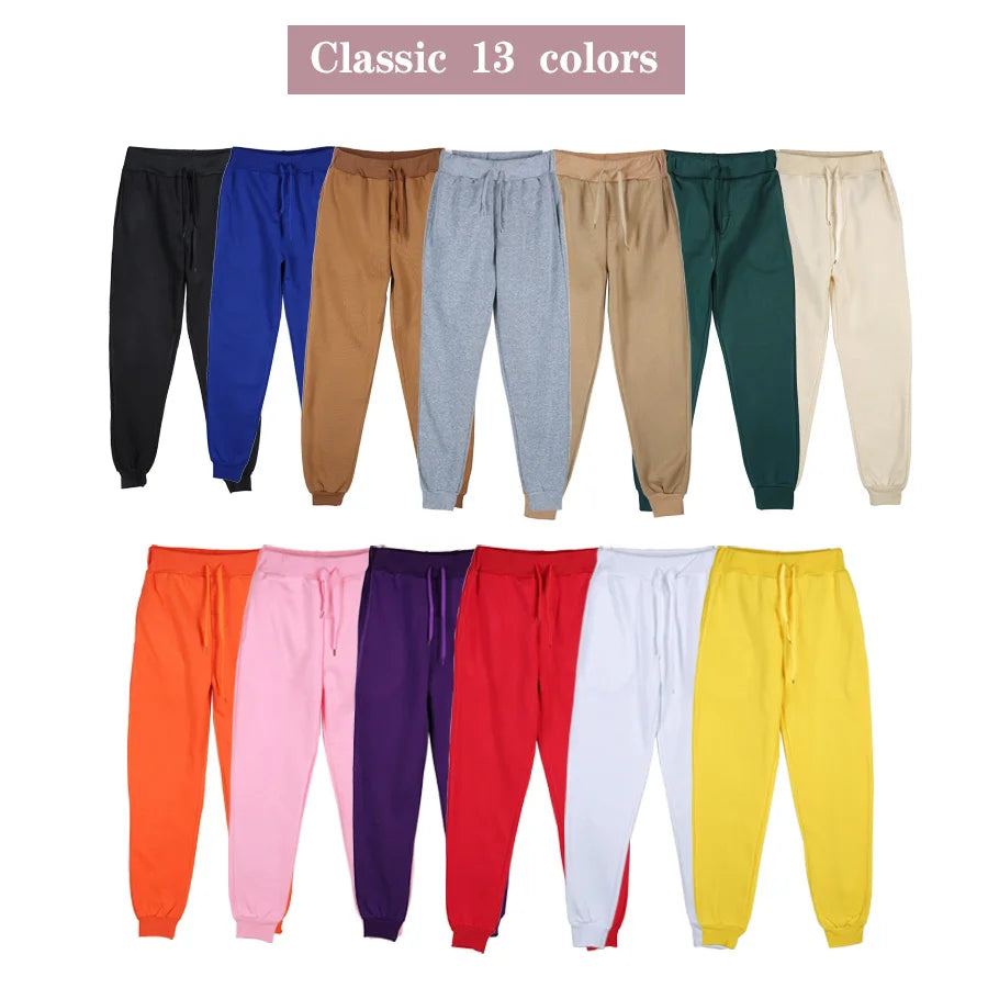 Pantalones de entrenamiento atléticos para hombre, pantalones de chándal informales holgados, pantalones forrados de lana para primavera y otoño, pantalones con cordón de cintura elástica