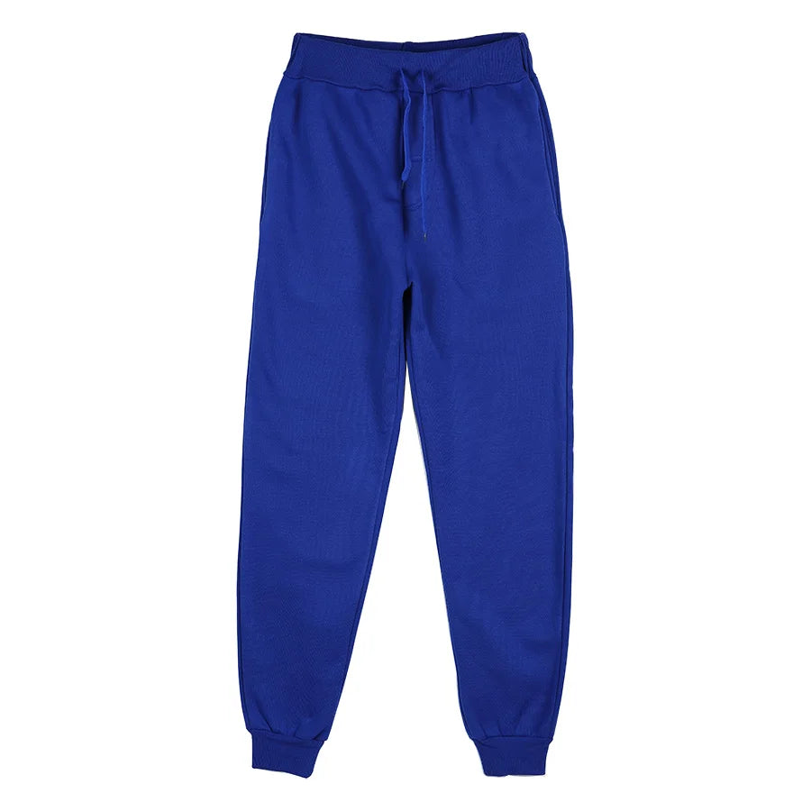 Pantalones de entrenamiento atléticos para hombre, pantalones de chándal informales holgados, pantalones forrados de lana para primavera y otoño, pantalones con cordón de cintura elástica