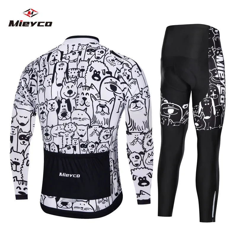 Ropa de ciclismo para hombre Pro Bicycle Team, Maillot de ciclismo de manga larga, conjuntos de camiseta de ciclismo para hombre, traje de ciclismo transpirable