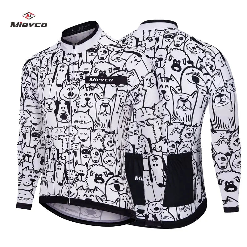 Ropa de ciclismo para hombre Pro Bicycle Team, Maillot de ciclismo de manga larga, conjuntos de camiseta de ciclismo para hombre, traje de ciclismo transpirable