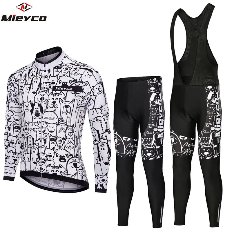 Ropa de ciclismo para hombre Pro Bicycle Team, Maillot de ciclismo de manga larga, conjuntos de camiseta de ciclismo para hombre, traje de ciclismo transpirable