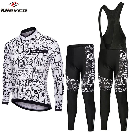 Ropa de ciclismo para hombre Pro Bicycle Team, Maillot de ciclismo de manga larga, conjuntos de camiseta de ciclismo para hombre, traje de ciclismo transpirable