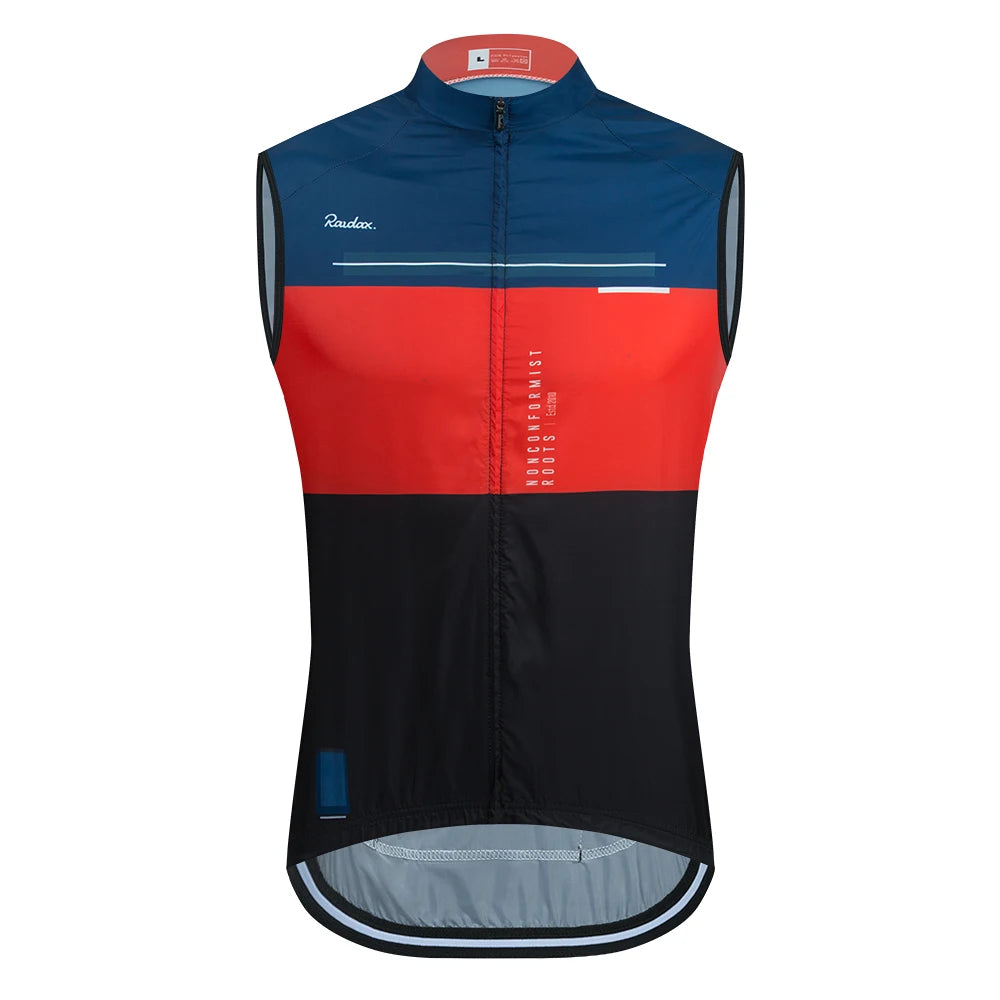 Chaleco de Ciclismo sin mangas Raudax para hombre, camiseta interior de malla para Ciclismo Lets Gobik, ropa de Ciclismo a prueba de viento, chaleco para motocicleta