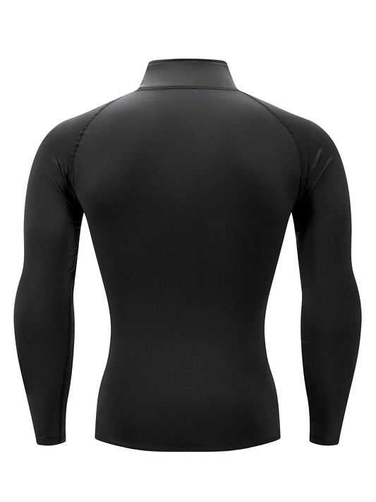 2025 nueva ropa deportiva para hombre, camisetas de gimnasio, camiseta ajustada transpirable de secado rápido de manga larga, ropa de entrenamiento para correr, otoño