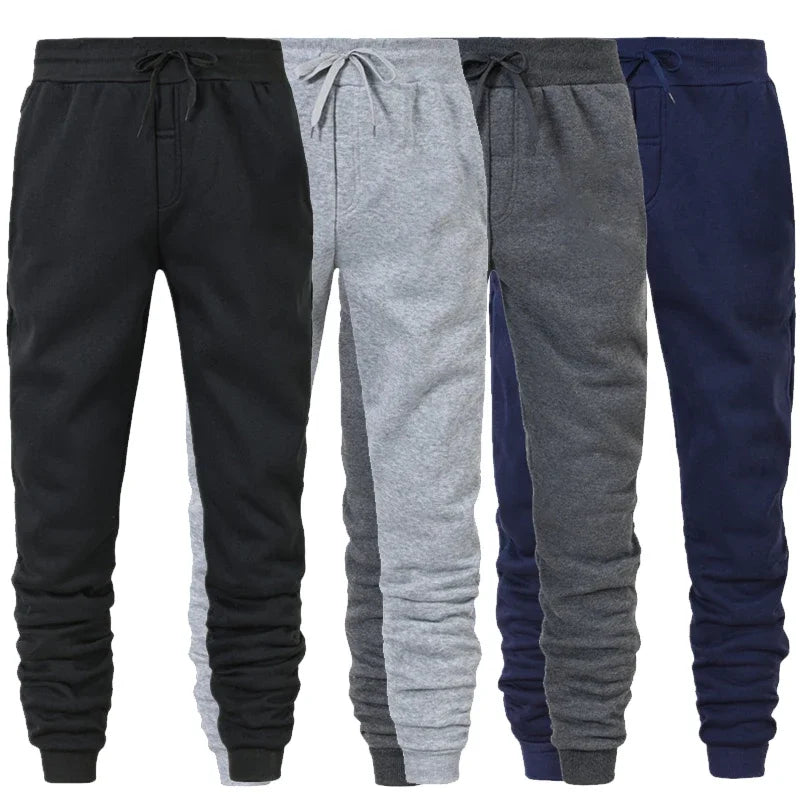 Pantalones deportivos informales de moda para otoño e invierno para hombre, pantalones deportivos para gimnasio, pantalones de chándal para correr, pantalones largos para correr y entrenar