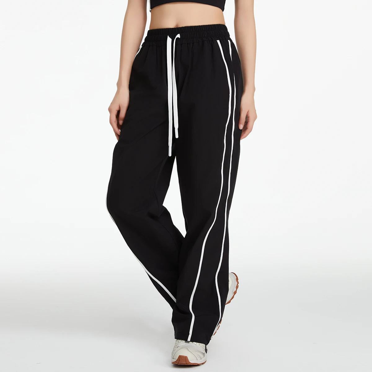 Pantalones deportivos para mujer, pantalones de pierna ancha informales holgados a prueba de viento para montañismo al aire libre, pantalones de protección solar de secado rápido, verano