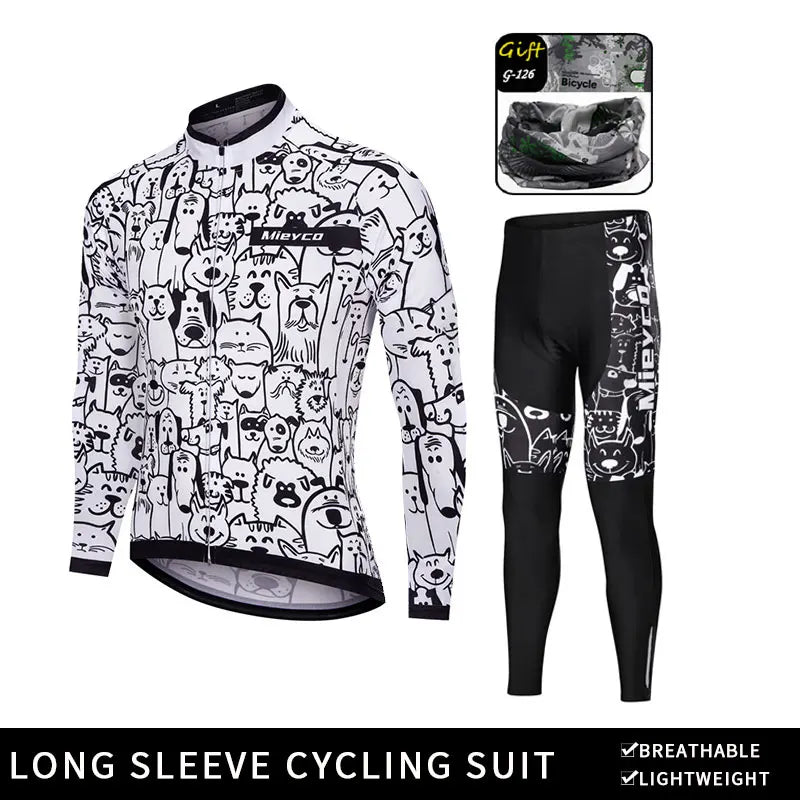 Ropa de ciclismo para hombre Pro Bicycle Team, Maillot de ciclismo de manga larga, conjuntos de camiseta de ciclismo para hombre, traje de ciclismo transpirable