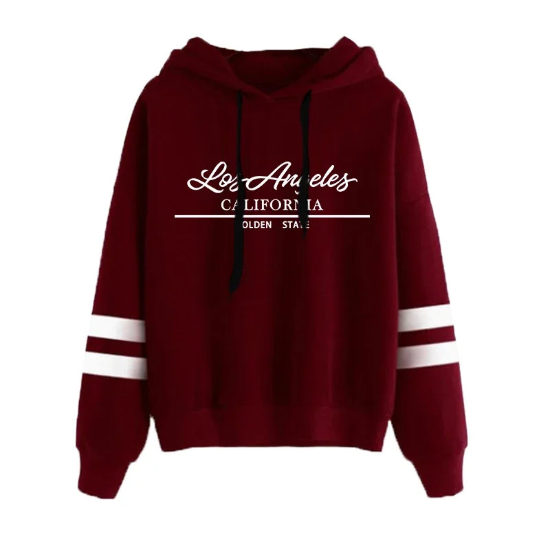 Sudadera Estilo Versátil, Sudadera con Capucha para Mujer, a Rayas, para Exteriores, Moda Casual, Deportiva, Diaria, Simple, Primavera 2026, Oferta