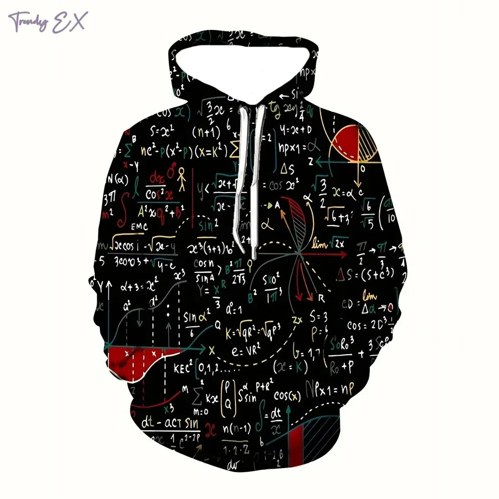 Sudadera con capucha con estampado de Graffiti para hombre, ropa deportiva de manga larga con bolsillo de canguro, de gran tamaño, informal, a la moda
